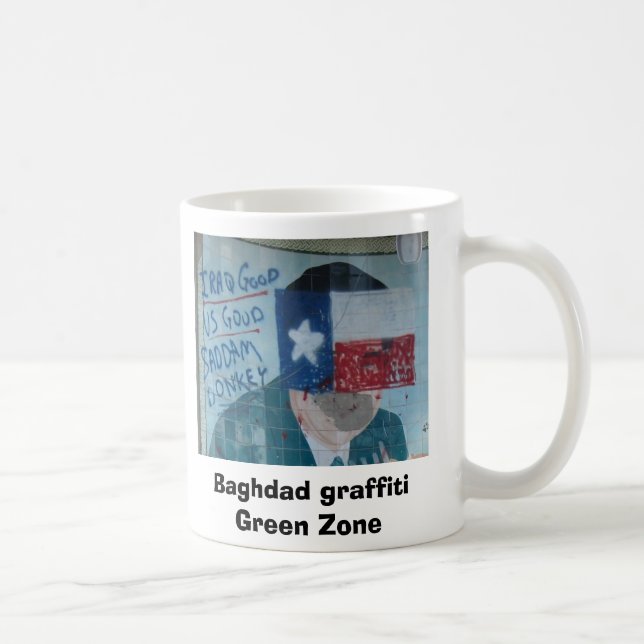 Baghdad graffiti  Green Zone Coffee Mug (Right)