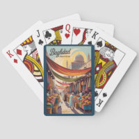 Baghdad Iraq Illustration Travel Art Vintage