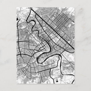 Baghdad Iraq Map Postcard