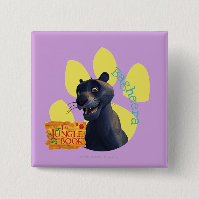 Bagheera 1 15 cm square badge (Front)