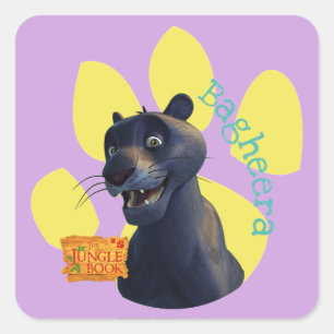 Bagheera 1 square sticker