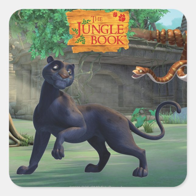 Bagheera 3 square sticker (Front)