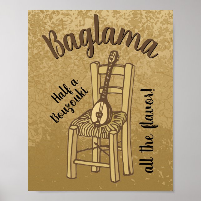Baglama on Chair Poster (Front)