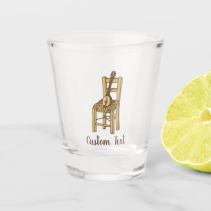 Baglama on Chair Shot Glass
