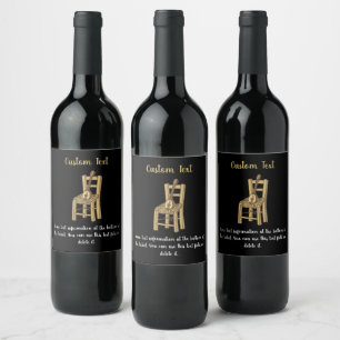 Baglama on Chair Wine Label