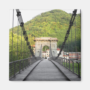 Bagni di Lucca, Tuscany, Italy - An old bridge Magnet