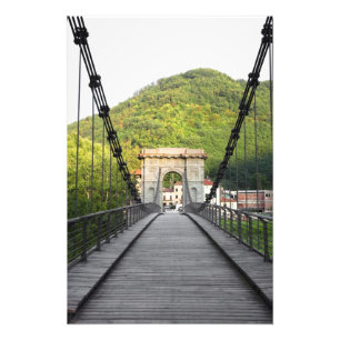 Bagni di Lucca, Tuscany, Italy - An old bridge Photo Print