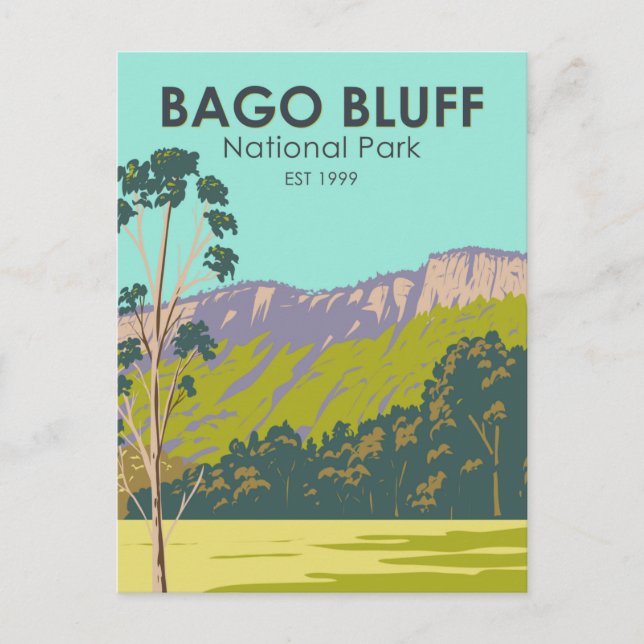 Bago Bluff National Park Australia Vintage Postcard (Front)