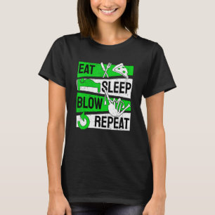 Bagpipe Bagpipes Eat Sleep Blow Repeat T-Shirt