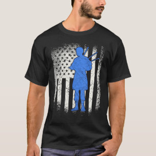 Bagpipe Bagpiping Kilt Scottish Blow Bagpipe T-Shirt