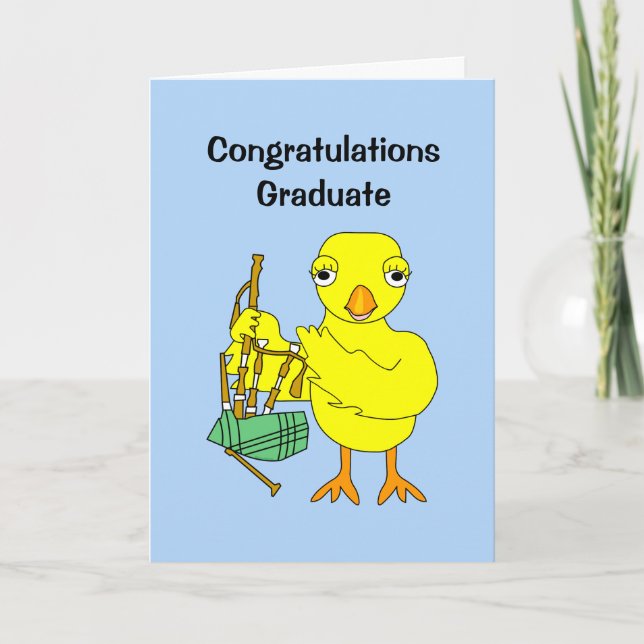 Bagpipe Chick Card (Front)