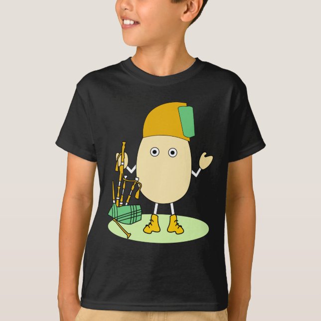 Bagpipe Egghead T-Shirt (Front)
