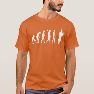Bagpipe Evolution Bagpiping Scottish Bagpiper Musi T-Shirt