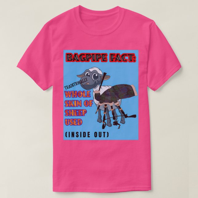 Bagpipe Fact 5 T-Shirt (Design Front)