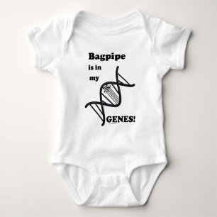 Bagpipe Is In My Genes Baby Bodysuit
