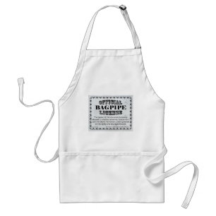 Bagpipe License Standard Apron