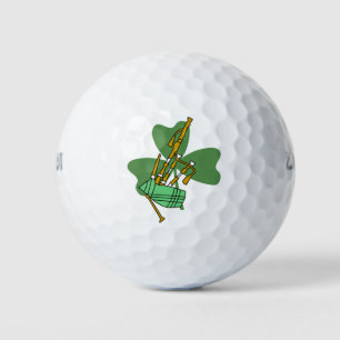 Bagpipe Shamrock Golf Balls