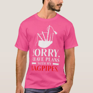 Bagpiper Bagpiping Bagpipes Scotsman Musician Play T-Shirt