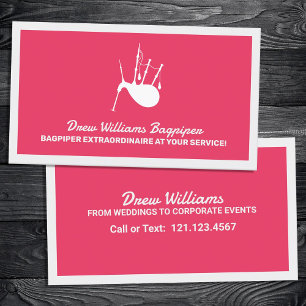 Bagpiper Business Card