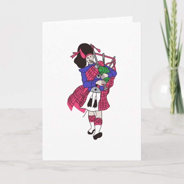 Bagpiper Card (Front)