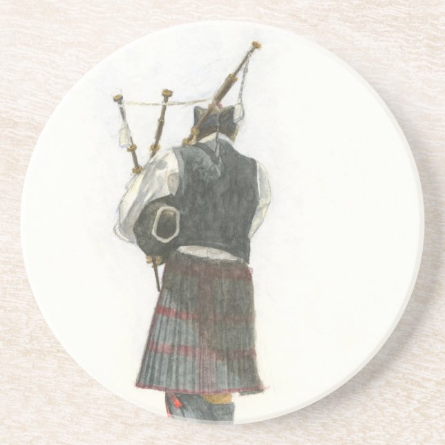 Bagpiper Coaster (Front)