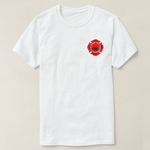 Bagpiper Fireman Design T-Shirt