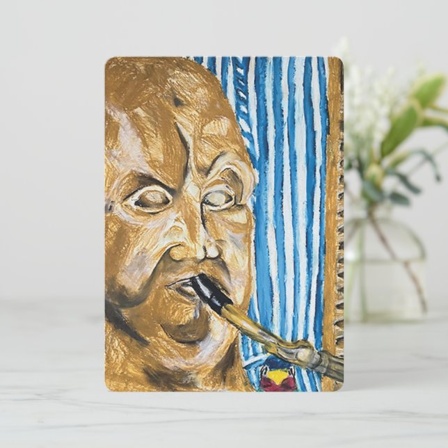 Bagpiper Holiday Card (Standing Front)