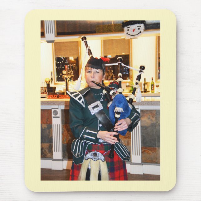 Bagpiper Mouse Mat (Front)