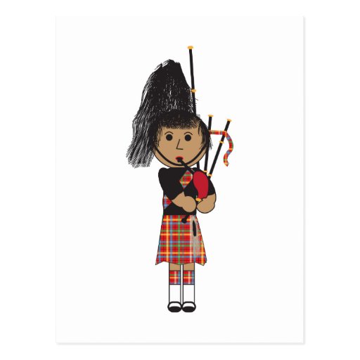 Image of Bagpiper Postcard