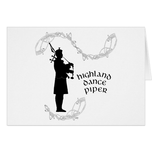 Bagpiper Silhouette (Front Horizontal)