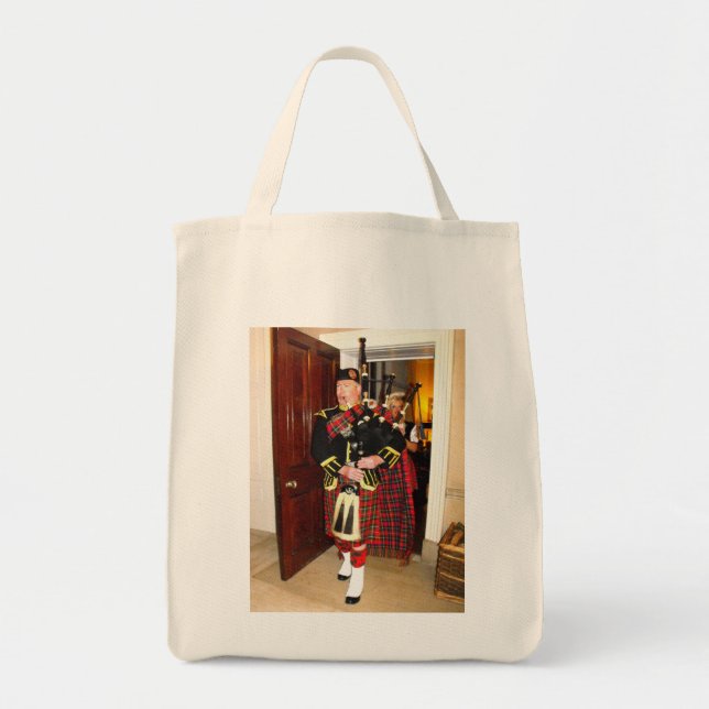 Bagpiper Tote Bag (Front)