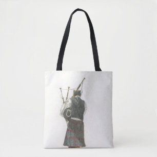 Bagpiper Tote Bag