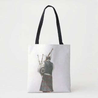 Bagpiper Tote Bag