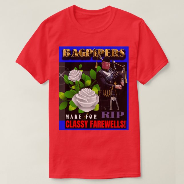 Bagpipers Classy Musicians 3 T-Shirt (Design Front)