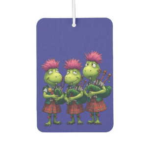 Bagpipers for Burns Supper Scottish Thistles  Car Air Freshener
