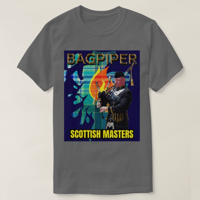 Bagpipers Scottish Masters 3 T-Shirt (Design Front)