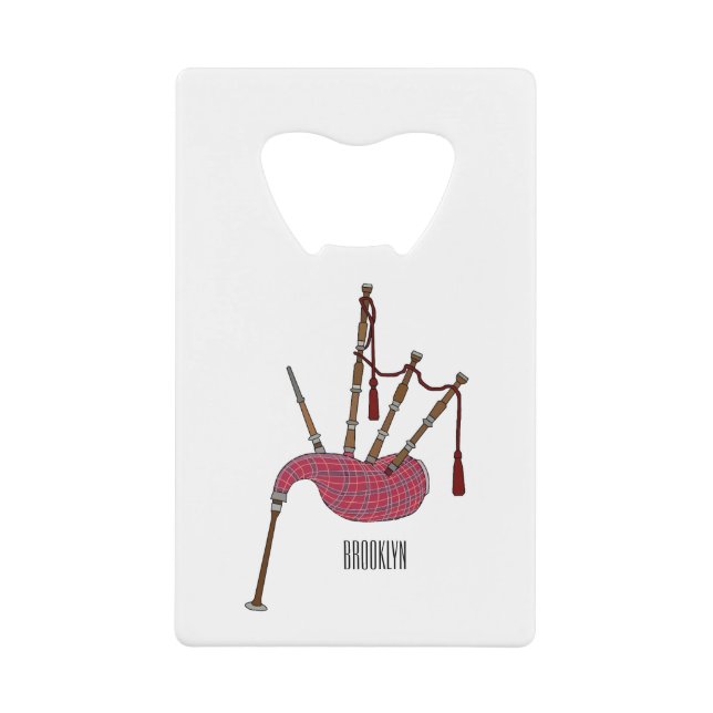 Bagpipes cartoon illustration  (Front)