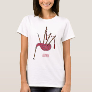 Bagpipes cartoon illustration  T-Shirt
