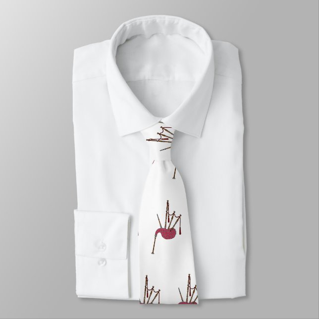 Bagpipes cartoon illustration  tie (Tied)