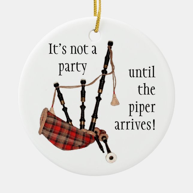 BAGPIPES Christmas ornament (Front)