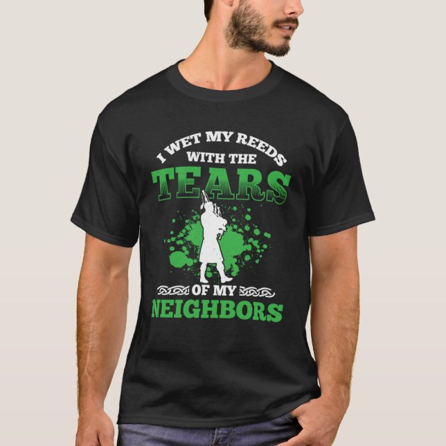 Bagpipes For Bagpiperist Bagpipe Player Bagpiping  T-Shirt (Front)