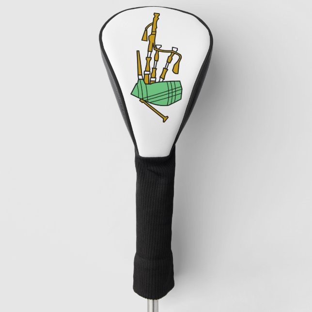 Bagpipes Golf Head Cover (Front)