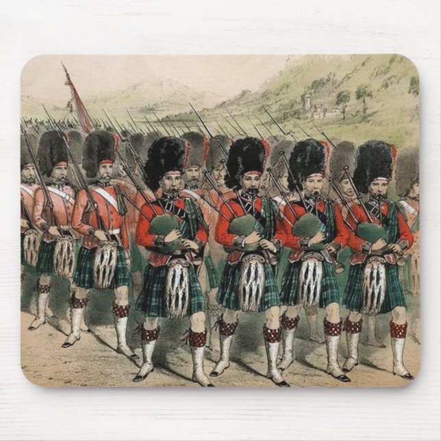 Bagpipes on Parade Mouse Mat (Front)