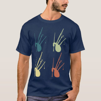 Bagpipes Retro T-Shirt