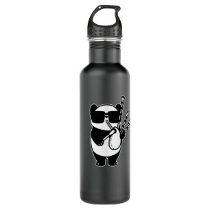 Bagpipes Scotland Panda with Bag Pipes 710 Ml Water Bottle