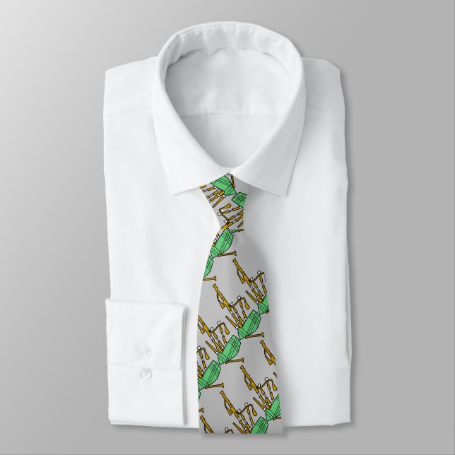 Bagpipes Tie (Tied)
