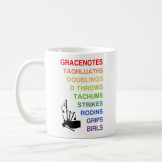 Bagpiping Embellishments 11 oz. mug for bagpipers