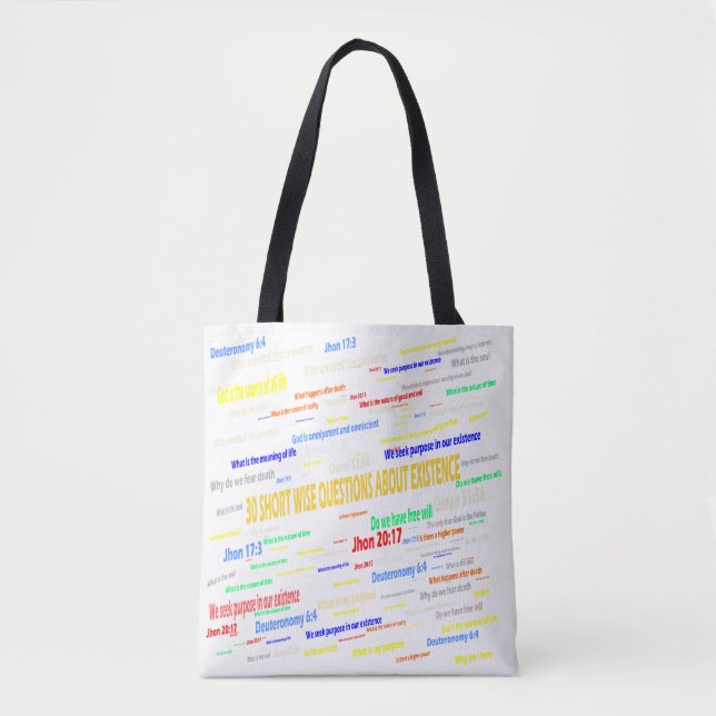 bags design, Existential Questions (Front)