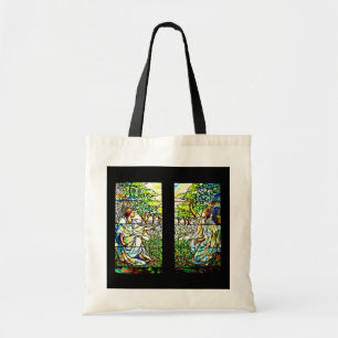 Bags-Vintage Stained Glass-Louis TIffany 39 Tote Bag