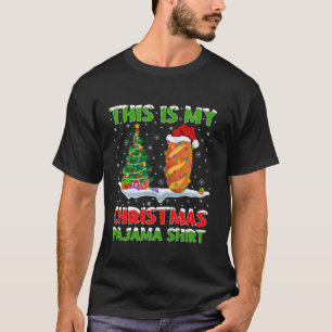 Baguette Bread Xmas Tree Lights This Is My Christm T-Shirt